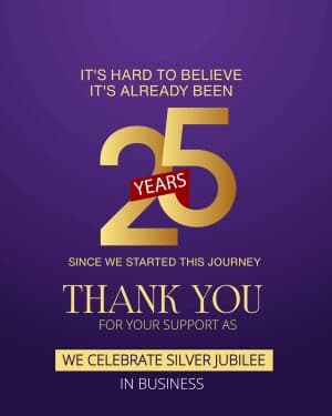 25 - Silver Jubilee template