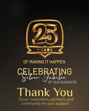 25 - Silver Jubilee facebook banner
