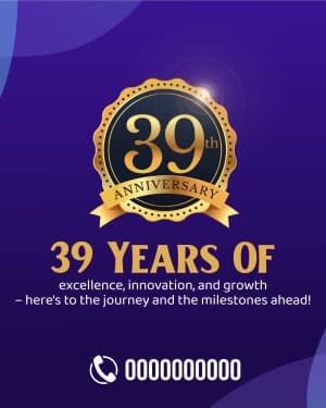 Business Anniversary Instagram banner