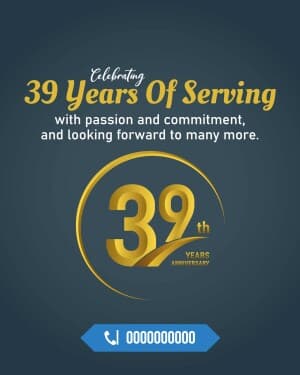 Business Anniversary poster