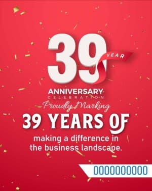 Business Anniversary flyer