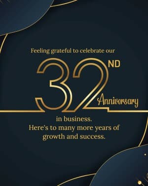 Business Anniversary Facebook Poster