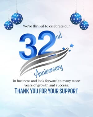 Business Anniversary poster Maker