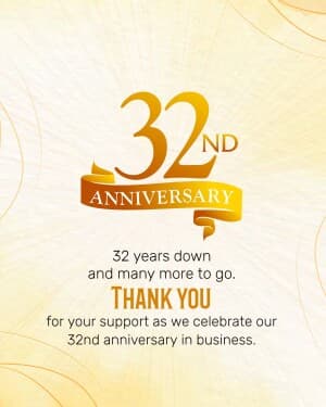 Business Anniversary creative image