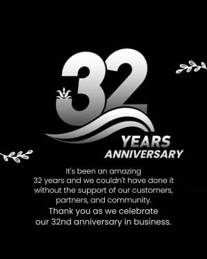 Business Anniversary whatsapp status poster