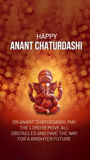 Anant Chaturdashi Insta Story ad post