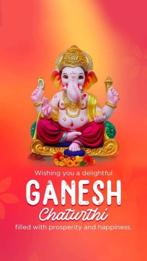 Ganesh Chaturthi Insta Story Social Media post