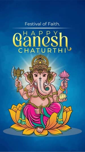 Ganesh Chaturthi Insta Story event advertisement