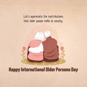 International Older Persons Day banner