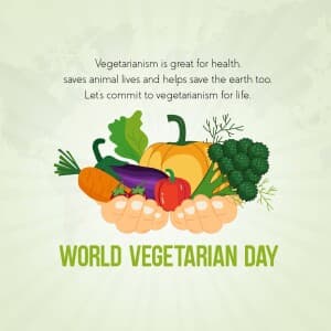 World Vegetarian Day event poster