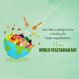 World Vegetarian Day poster