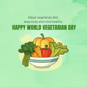 World Vegetarian Day flyer
