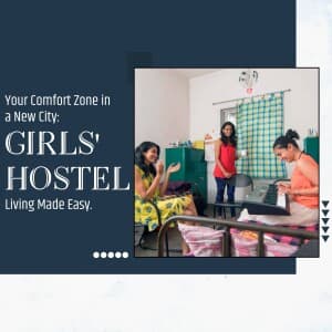 Hostel promotional template