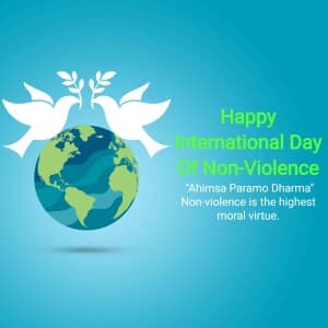 International Day of Non-Violence event poster