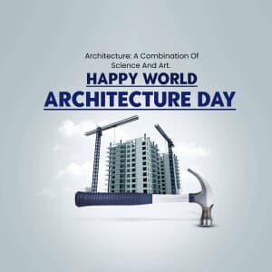 World Architecture Day event poster