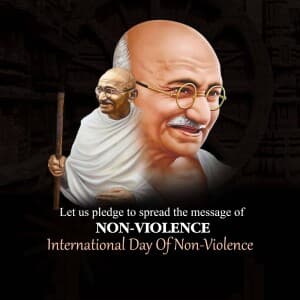 International Day of Non-Violence flyer