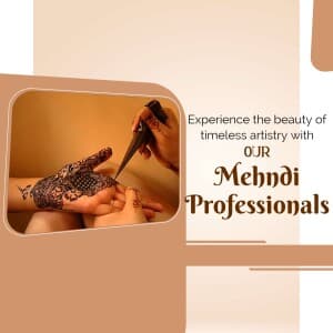 Mehndi Artist flyer