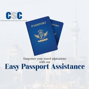 Passport business banner
