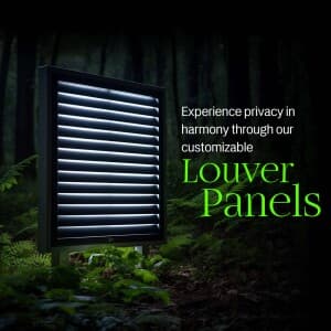 Louver Panels promotional poster