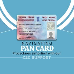 PAN Card template