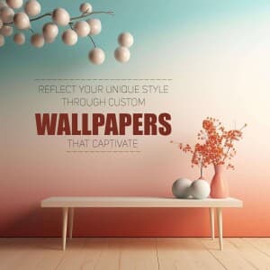 Customize wallpaper marketing poster