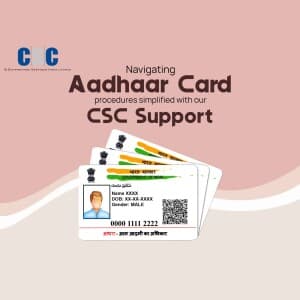 Aadhar Card business post