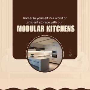 Modular Kitchen promotional post