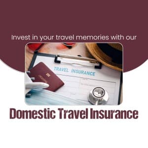 Domestic Travel Insurance flyer