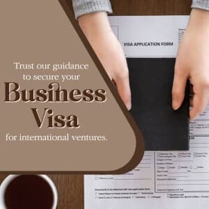 Business Visa business flyer