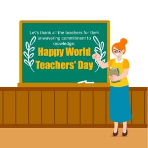 World Teacher's Day event poster