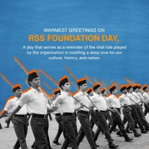RSS Foundation Day event poster