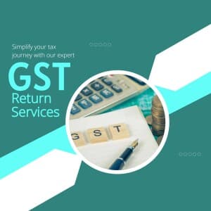 Gst Return marketing poster