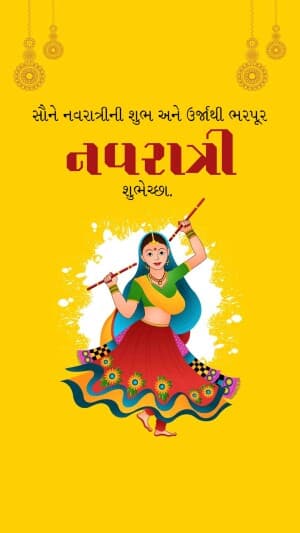 Importance of Navratri marketing flyer