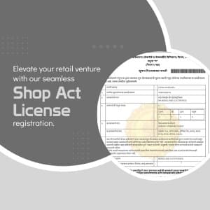 Shop Act Licence business post