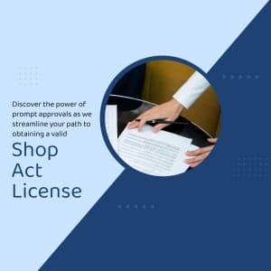 Shop Act Licence video
