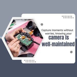 Camera marketing poster