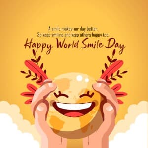 World Smile Day event poster