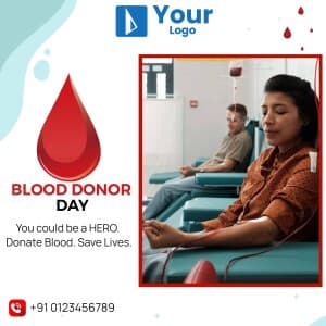 Blood Donation Day Templates marketing poster