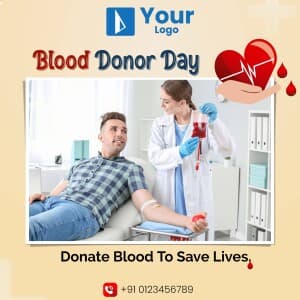 Blood Donation Day Templates marketing flyer