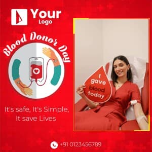 Blood Donation Day Templates whatsapp status template