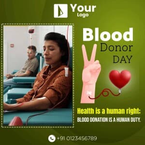 Blood Donation Day Templates Instagram Post template