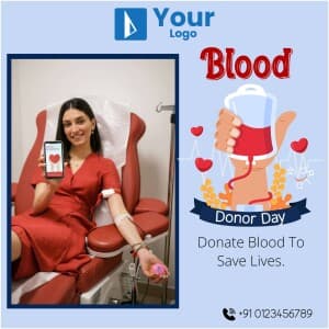 Blood Donation Day Templates facebook ad banner