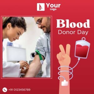 Blood Donation Day Templates Social Media template