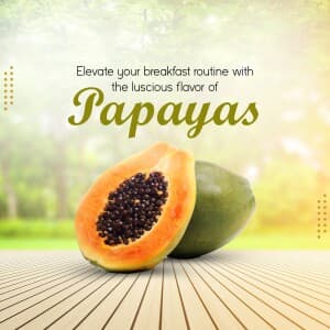 Papaya banner