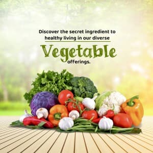 Vegetables business template