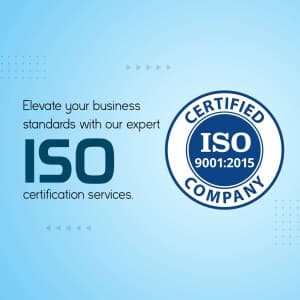 ISO Certification business template