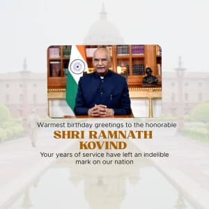 Ramnath Kovind Birthday post