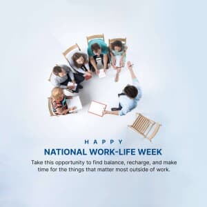 National Work Life Week - UK illustration