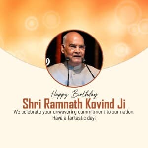 Ramnath Kovind Birthday banner