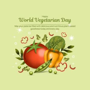 World Vegetarian Day - UK illustration